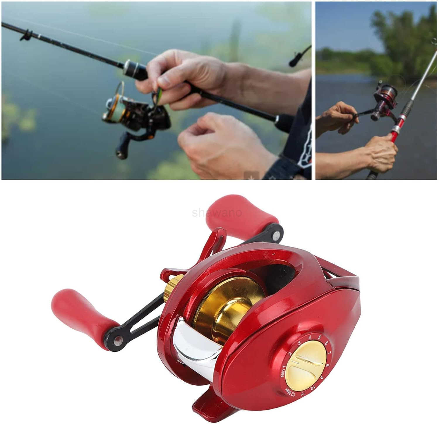 Fishing Reel Baitcasting Wheel Stable Metal for Sea W250904