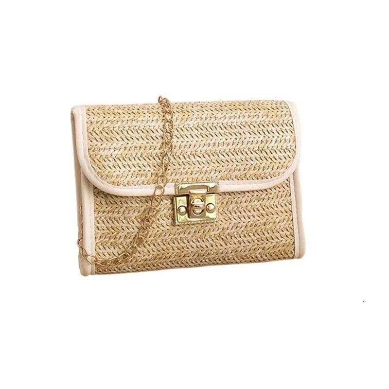 Luxury bag Womens Cross Body Bag Soft Woven Straw Shoulder Bags Ladies Summer Beach Handbag