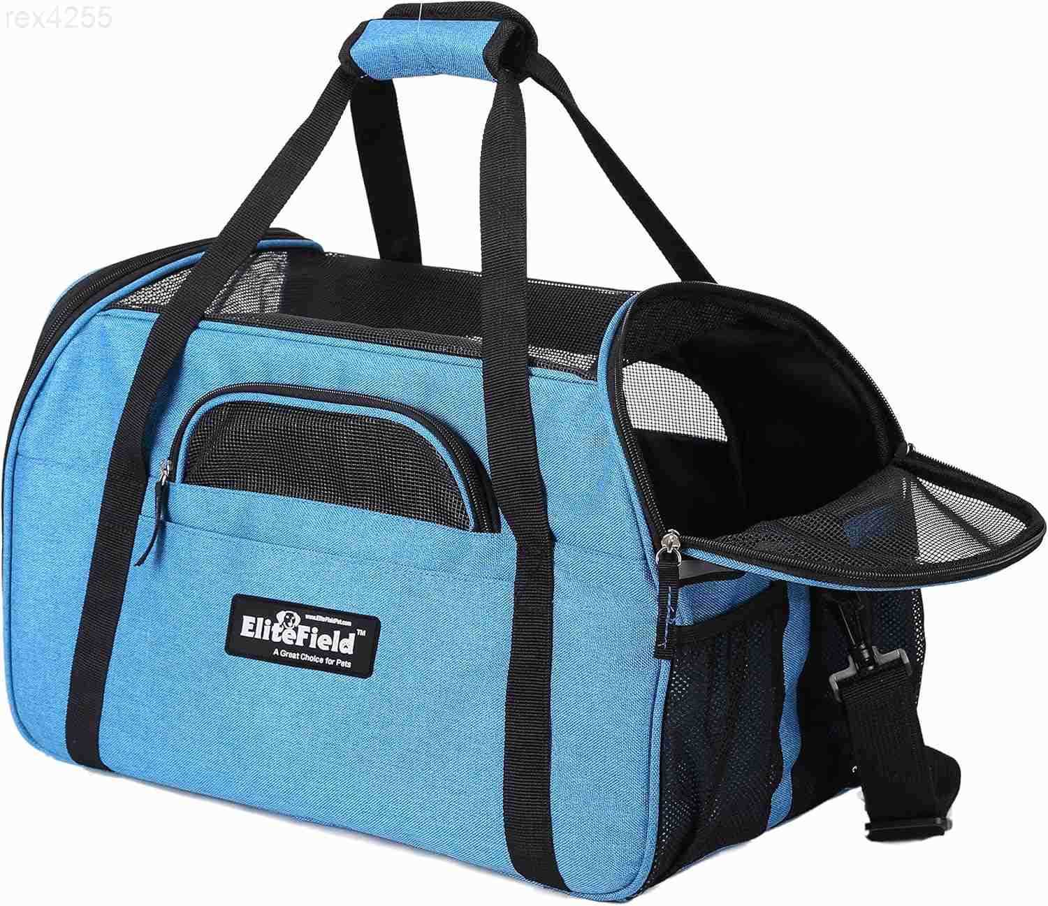 Soft Sided Pet Carrier 3 Year Warranty Airline Approved Multiple Sizes and Colors Available Medium 17 L x 9 W x 12 H Sky BlueW250904