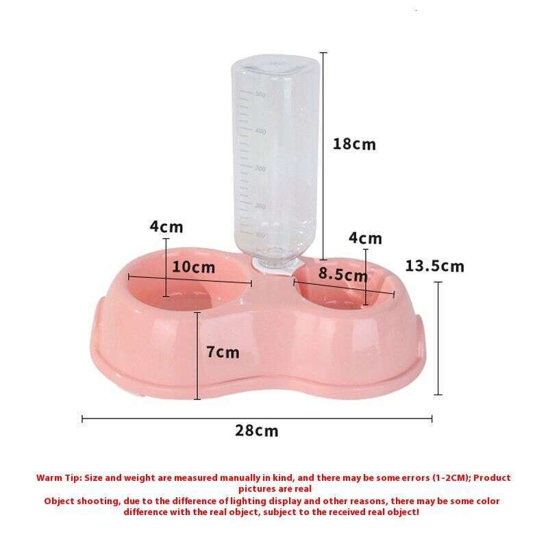 famous brand Havoins Double Plastic Drinking Pot Automatic Water Dispenser Cat Pet Bowl