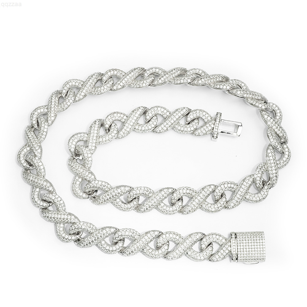 Wholesale Jewelry New Design Hip Hop Iced Out Gold Plated Silver 925 Vvs Diamond Mossanite Moissanite Cuban Link Chain for Men