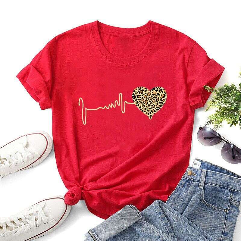 Fashion Women's And Men's Wear Brand Printing Couples Dress Unisex T-Shirt 8 Colours Xs-4Xl