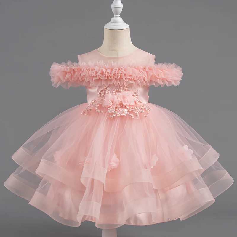 The first Christmas costume of the new 0-6-year-old girl childrens clothing baby one-year-old birthday party dresses Z250904