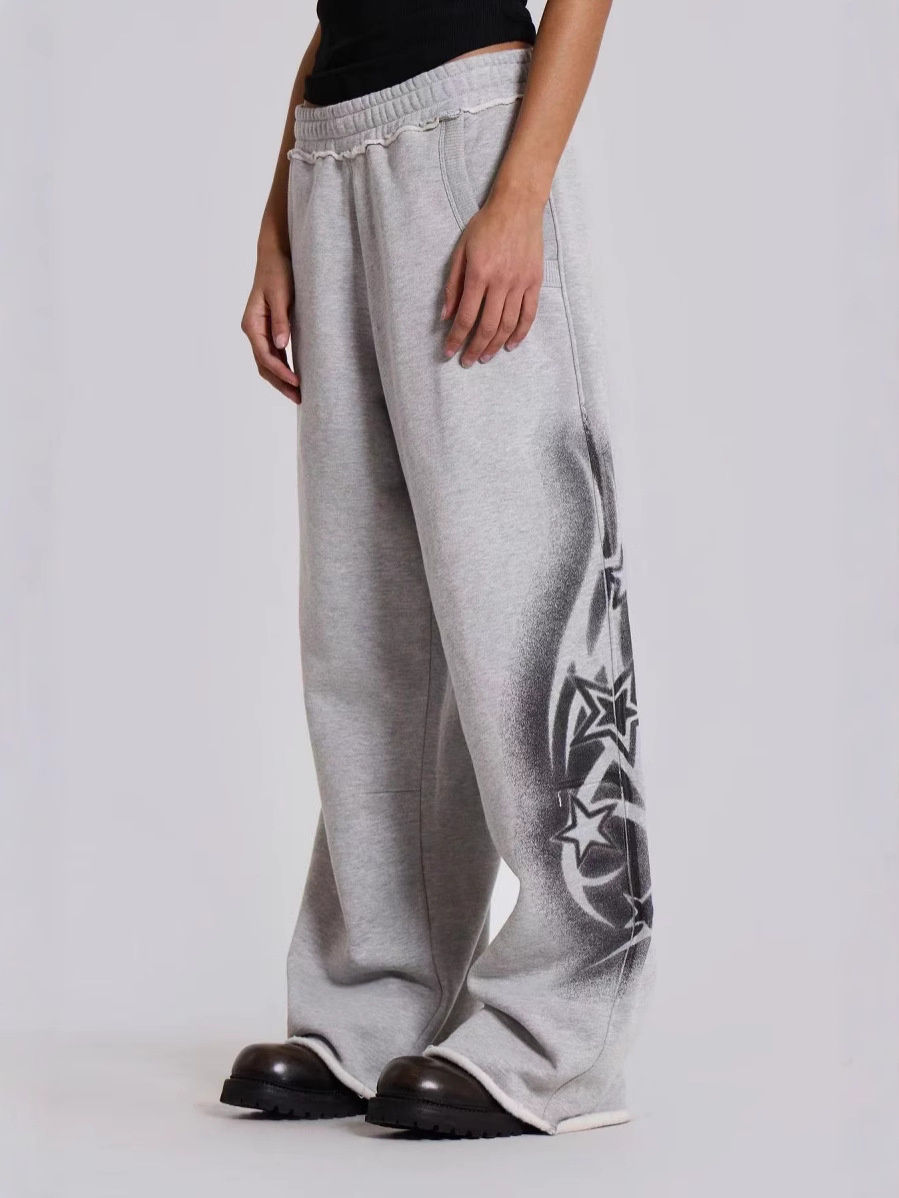 Men's Pants Gothic Elephant Graphic Loose Cotton Trousers Men Y2K Harajuku Hip-Hop Fashion Couples Casual Streetwear