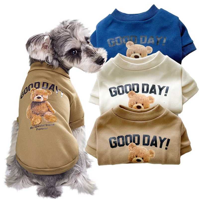 Dogs Winter Cute Costume Pet Clothes Cartoon Bear Pet Shirt Puppy Clothes Pet et for Small Medium Dog Cat Chihuahua Costume W250904