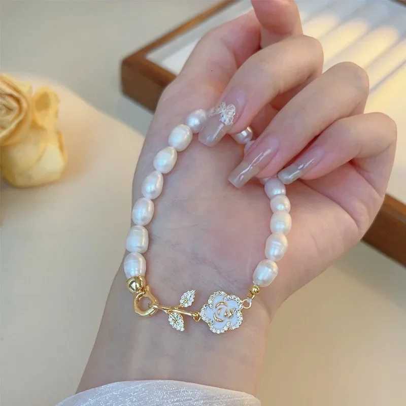56mm Baroque Natural Freshwater Pearl Bracelets Vintage Style 17cm Length Fashion Charm Mens Bracelets Jewelry Gift Y250904