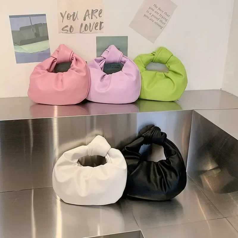 2024 INS Women Small Handbag Shoulder Bags Party Clutch Satchel Ladies Pu Leather Messenger Bags Fashion Ruched Crossbody Bags Z250903