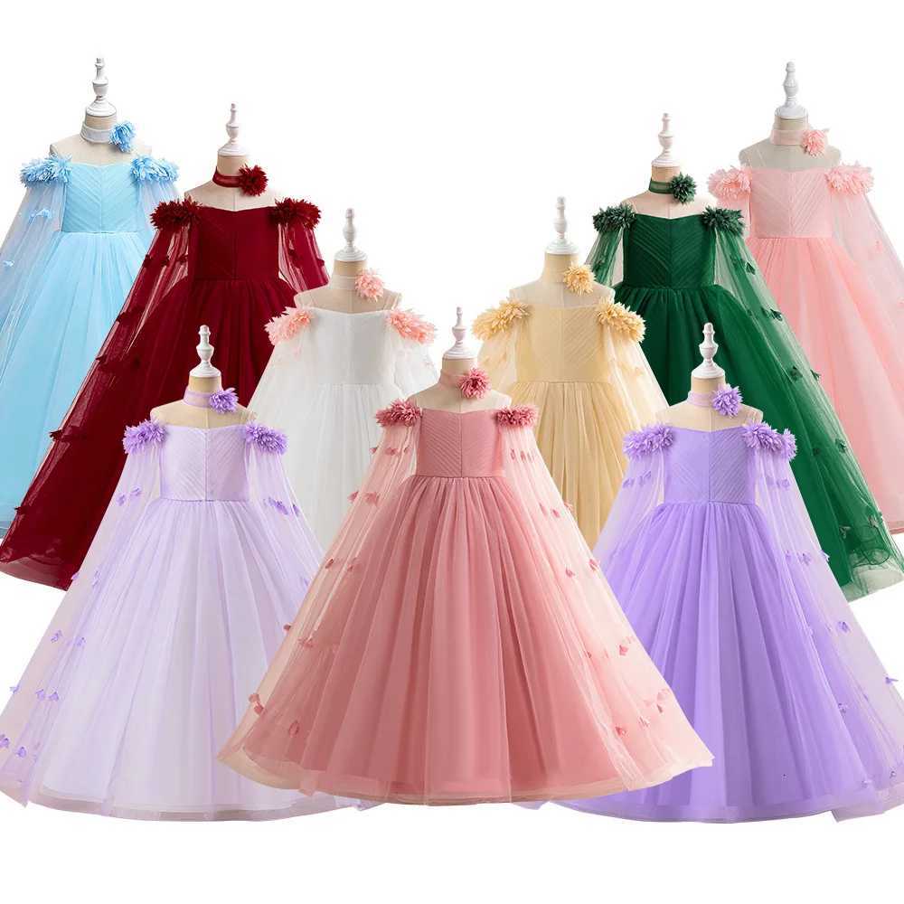 Luxury Floor Length Elegant Flower Bridesmaid Dresses For Girls Wedding Formal Evening Prom Gown Birthday Party Princess Dresses Z250904