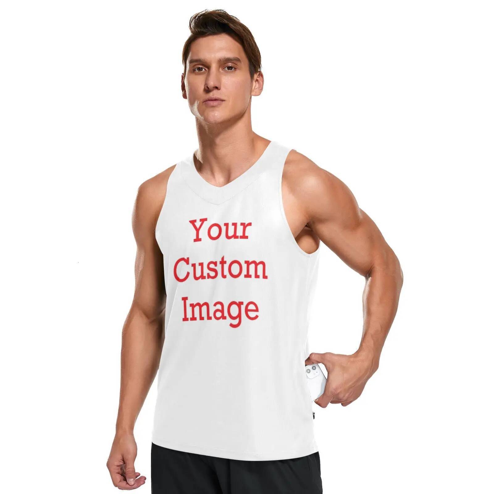 tank Men's Jerseys Summer Tank Top Basketball Club Customized sports warkout & training tops