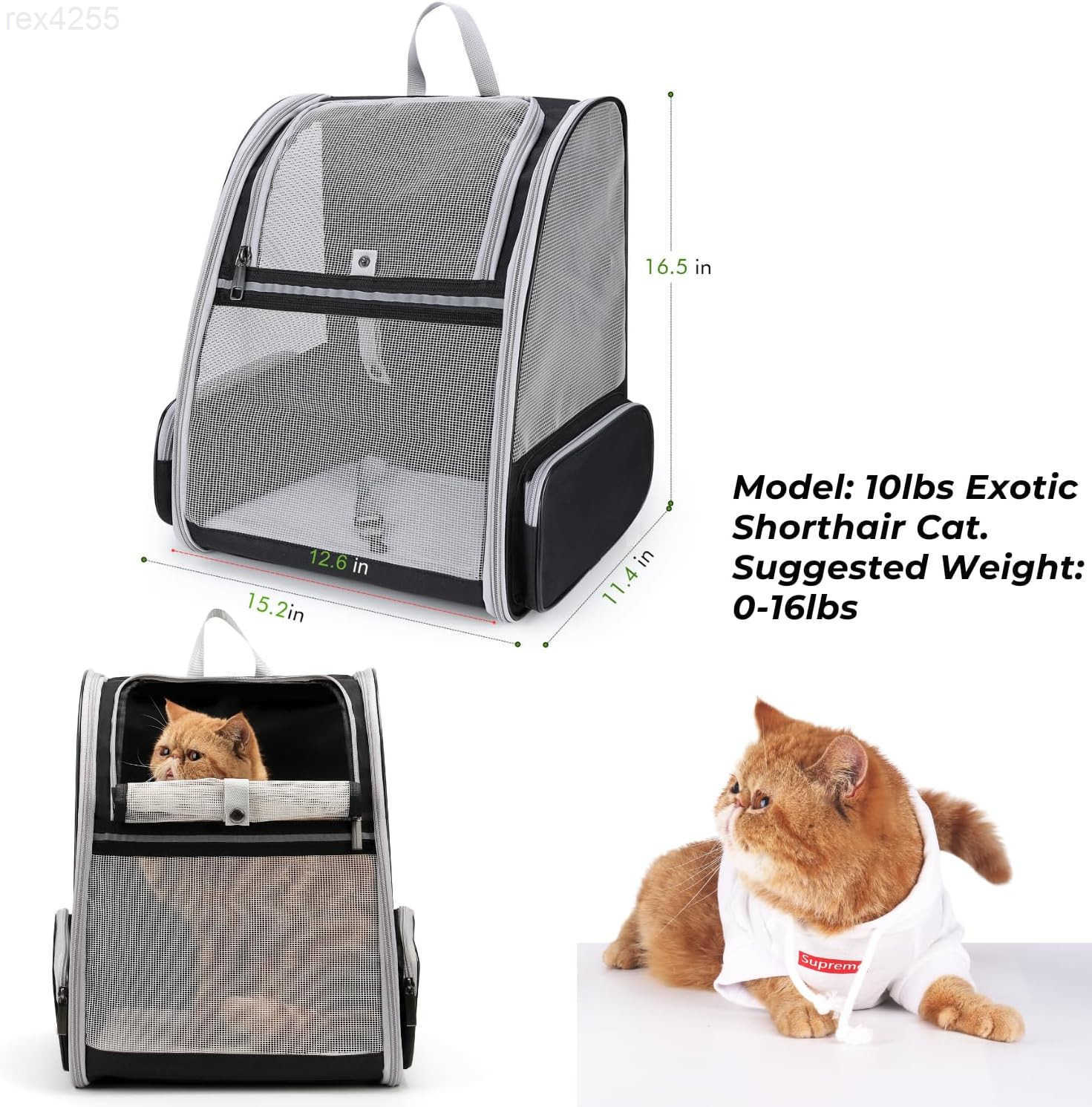 Cat Backpack Carrier Ideal for Small Animals Puppies Outdoor Adventures Vet Transport Fully Ventilated Design for Ultimate Comfort OnTheGoW250904