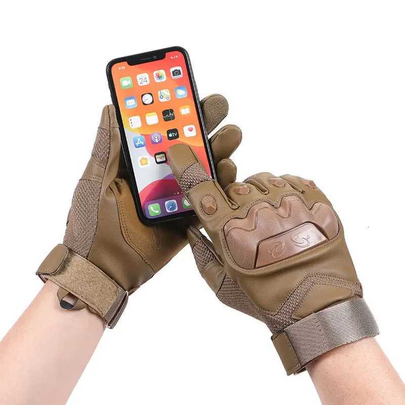 Tactical Gloves for Mens Outdoor Cycling Motorcyc Sportsanti Slip Windproof Wearresistant Combat Protection Hunting GlovesXJ250904