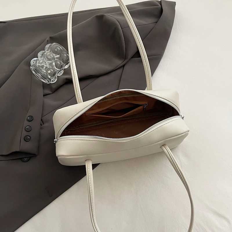 LEFTSIDE Women Ribbon Design Simple Handbags 2025 Spring Fashion Tote Bag Trend PU Leather Ladies Underarm Shoulder Bags Z250903