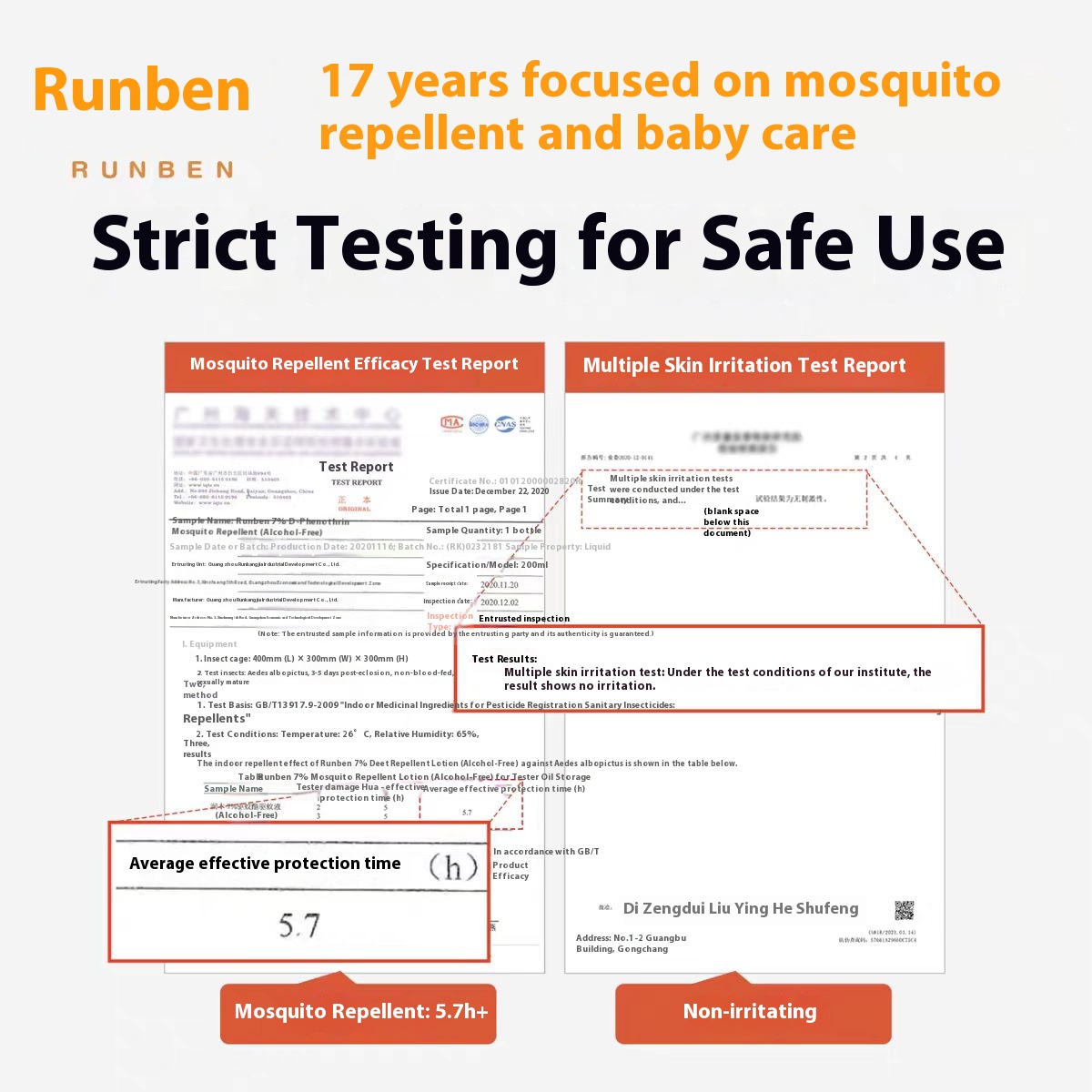 Mosquito Repellent Spray for Babies and Children - Outdoor Use Mosquito Repellent Lotion 50ml