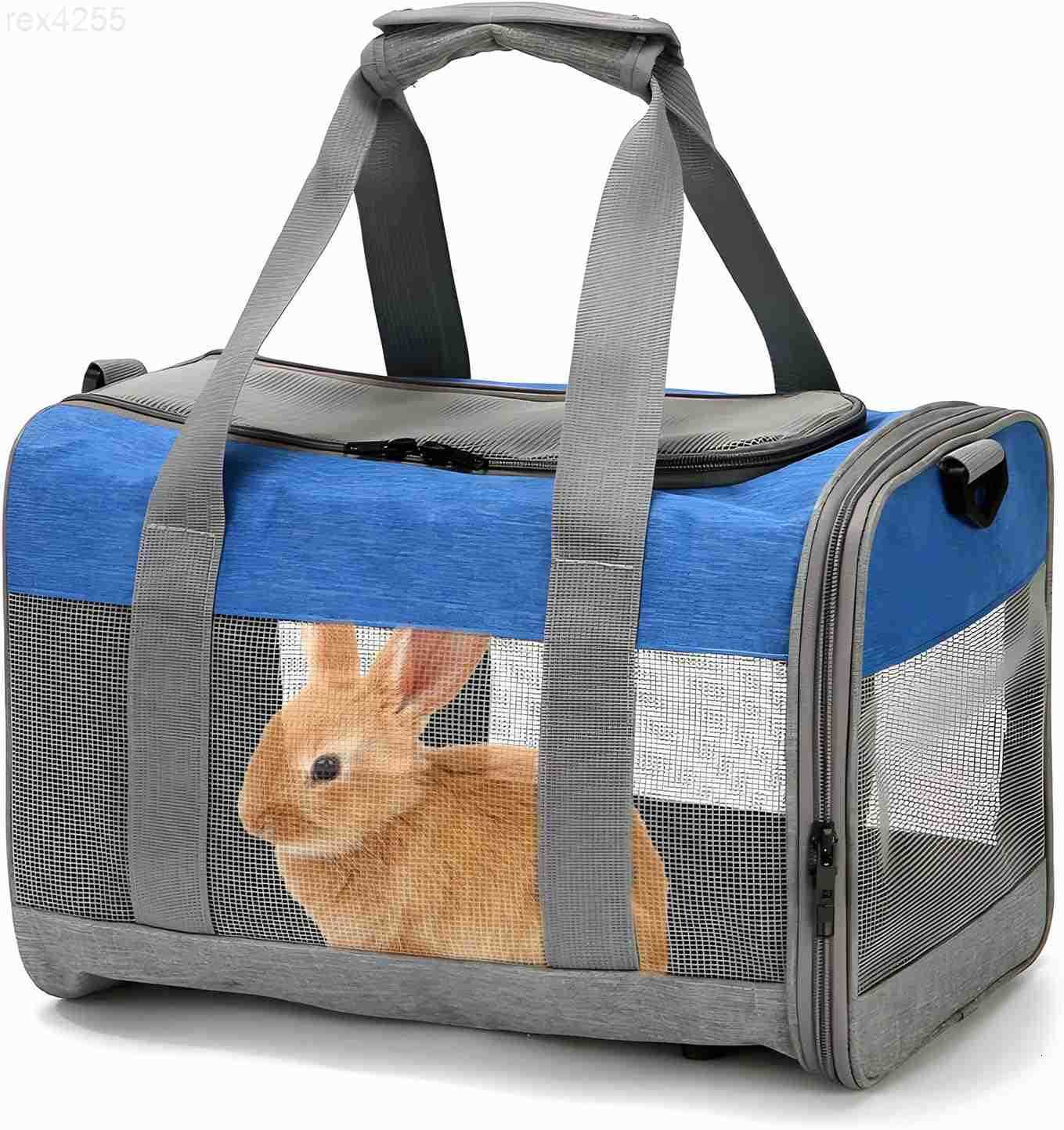 Carrier for Travel Camping Outdoor Small Pet Carrier Guinea Pig Carrier Breathable Pet Portable Hand Bag for Hamster Bunny Guinea PigBlack GrayW250904