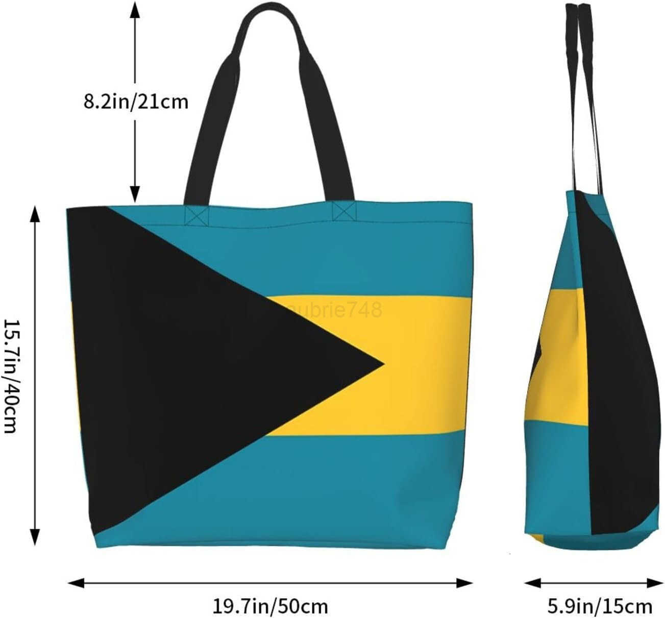 Cute Flag Tote Bag for Women and Men Reusable Shoulder Bags for Gym Shopping BeachTravel M250904