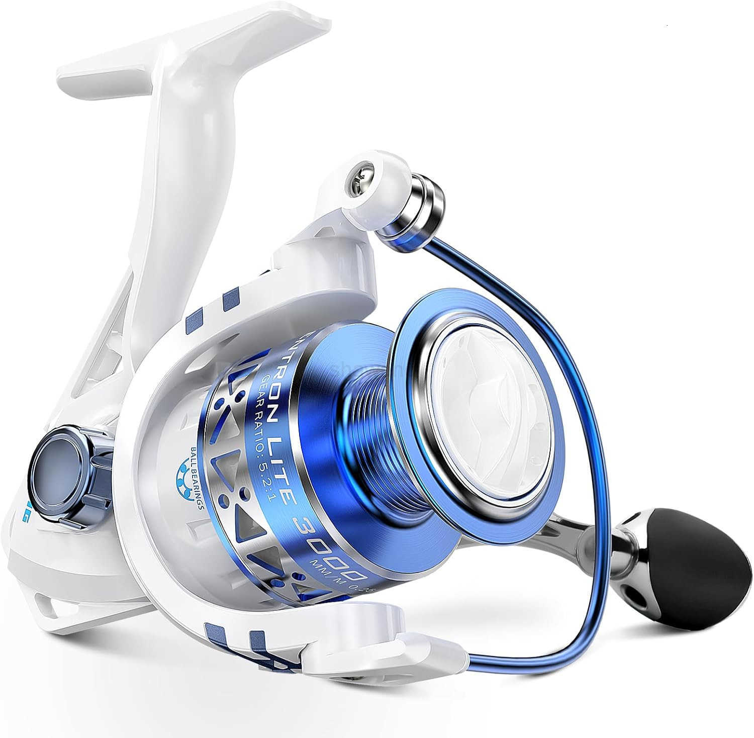 Spinning Reels Size 500 is Perfect for Ice Fishing Up to 175 Max Drag 521 Gear Ratio Ultra Smooth Powerful CNC Aluminum Spool 91 BB Light We W250904