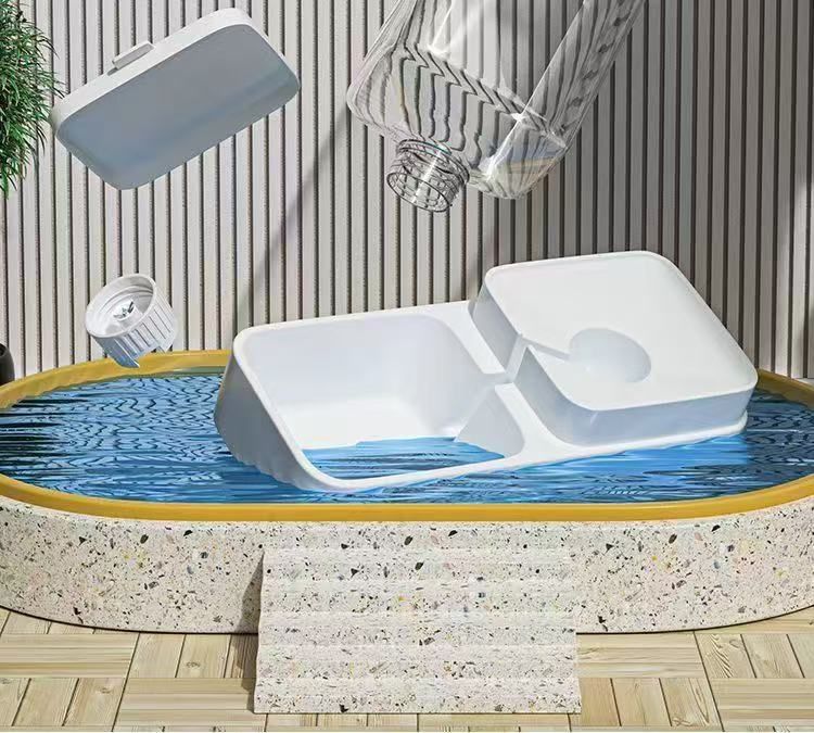 Cat dog water dispenser Cat food automatic feeder Cat bowl Dog bowl supplies Cat and pet water dispenser