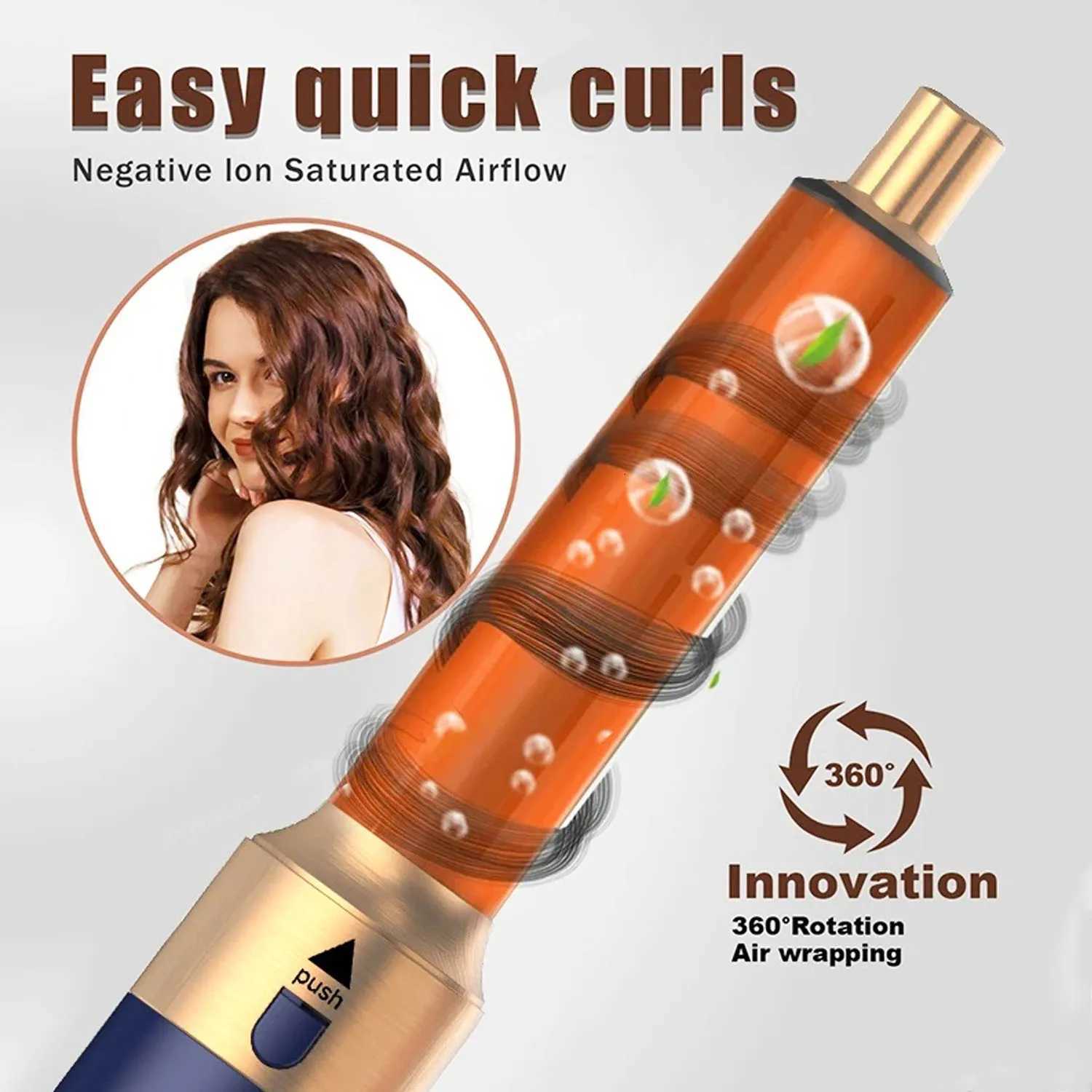 5 in 1 Hair Blower Set Hair Curler Hot Comb Professional Curling Iron Hair Straightener Styling Tool Hair Dryer Home UseW250904