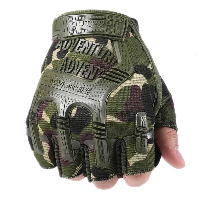Fingerss Tactical Gloves Camouflage Mittens For Fitn Ma Antiskid Motorcyc Men Women Moto Half Finger Tactical GlovesXJ250904