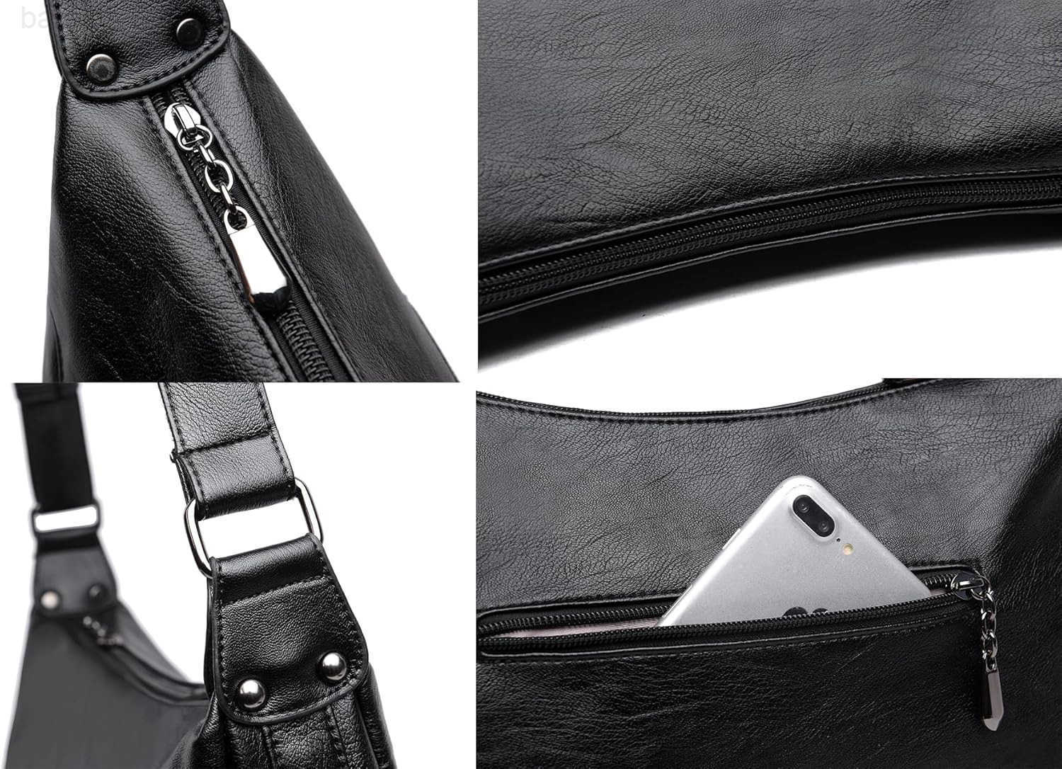 Womens Medium Retro Sling Shoulder Bag from Soft Faux Leather Handbag M250904