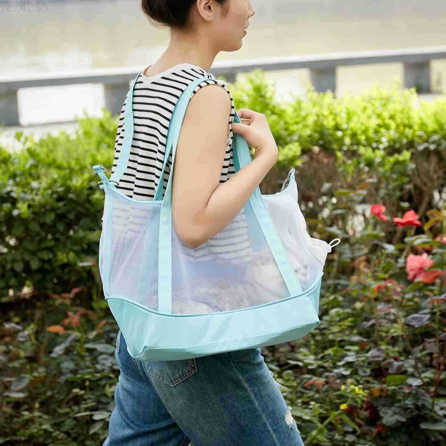 Cat Sling CarrierMesh Cat Carrier Pouch Lightweight Breathable Dog BagSoft Pet Purse Adjustable Window 2in1 Shoulder Strap for Small CatsDogs 311lbs B