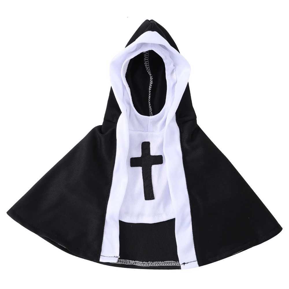 Halloween Dog Clothes Cute Christ Nun Cosplay Pets Costume For Small Large Dogs Cross Print Makeup Chihuahua Outfits Cats Gift W250904