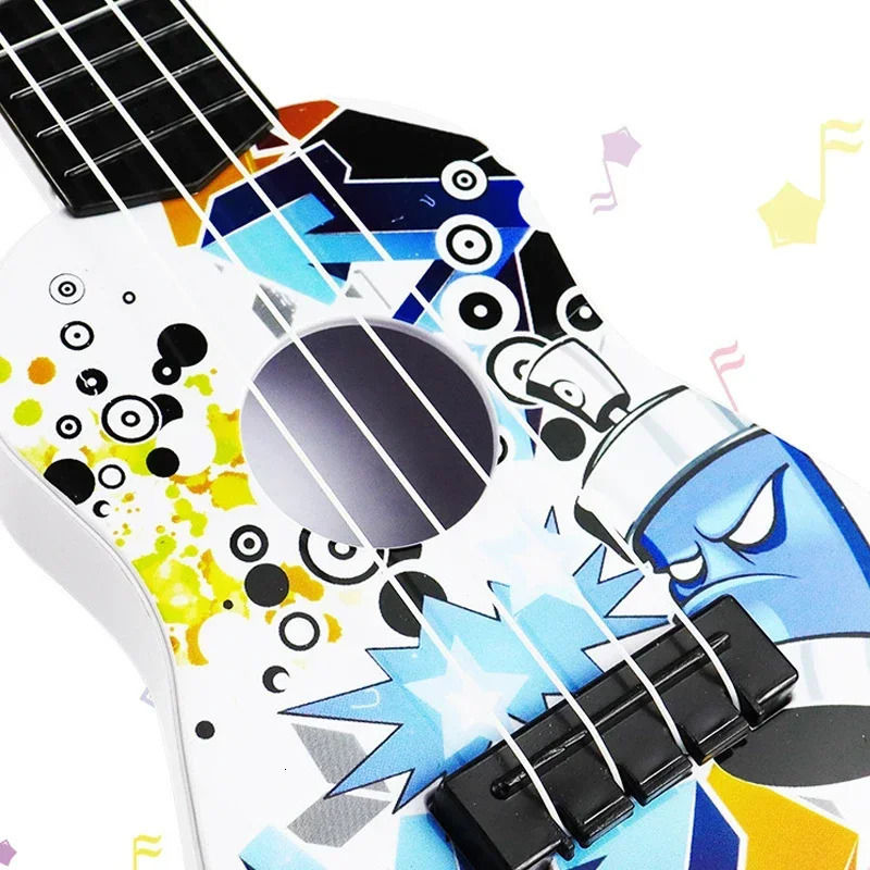 Mini Ukulele Guitar Toy Skill Improving Classical Early Educational Musical Instrument for Boys Girls Children Baby Xmas Gifts 250903