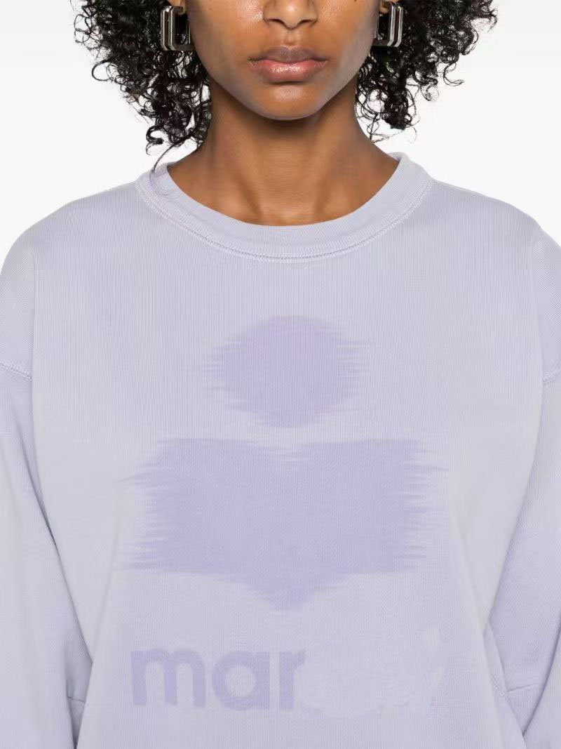 Designer IS Logo Women's Fleece-Lined Cotton Hoodie - Letter Print Streetwear Pullover Sweatshirt for Fall/Winter (Purple, S/M/L)