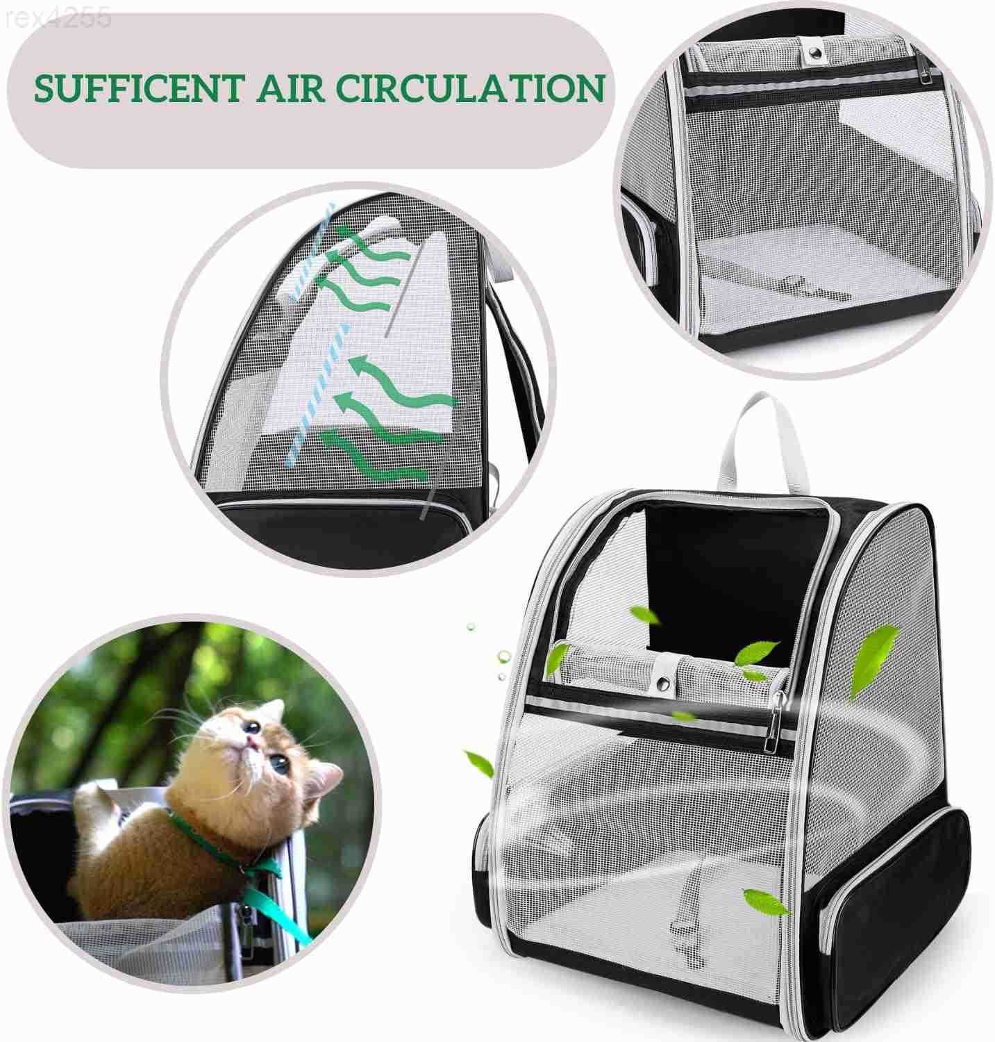 Cat Backpack Carrier Ideal for Small Animals Puppies Outdoor Adventures Vet Transport Fully Ventilated Design for Ultimate Comfort OnTheGoW250904