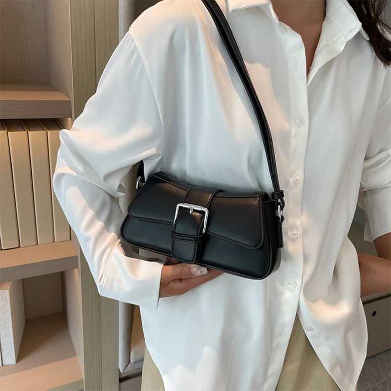 Solid color Leather Crossbody Bags For Women Designer Underarm Shoulder Bag 2024 Trend Fashion Lady Handbags and Purses Z250903