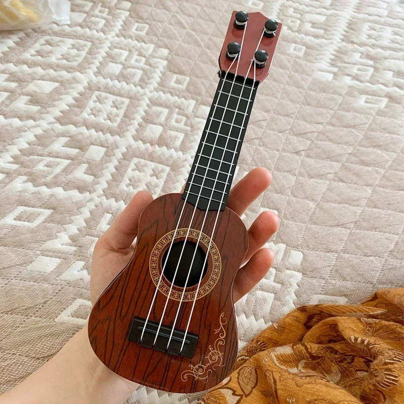 Mini Ukulele Guitar Toy Skill Improving Classical Early Educational Musical Instrument for Boys Girls Children Baby Xmas Gifts 250903
