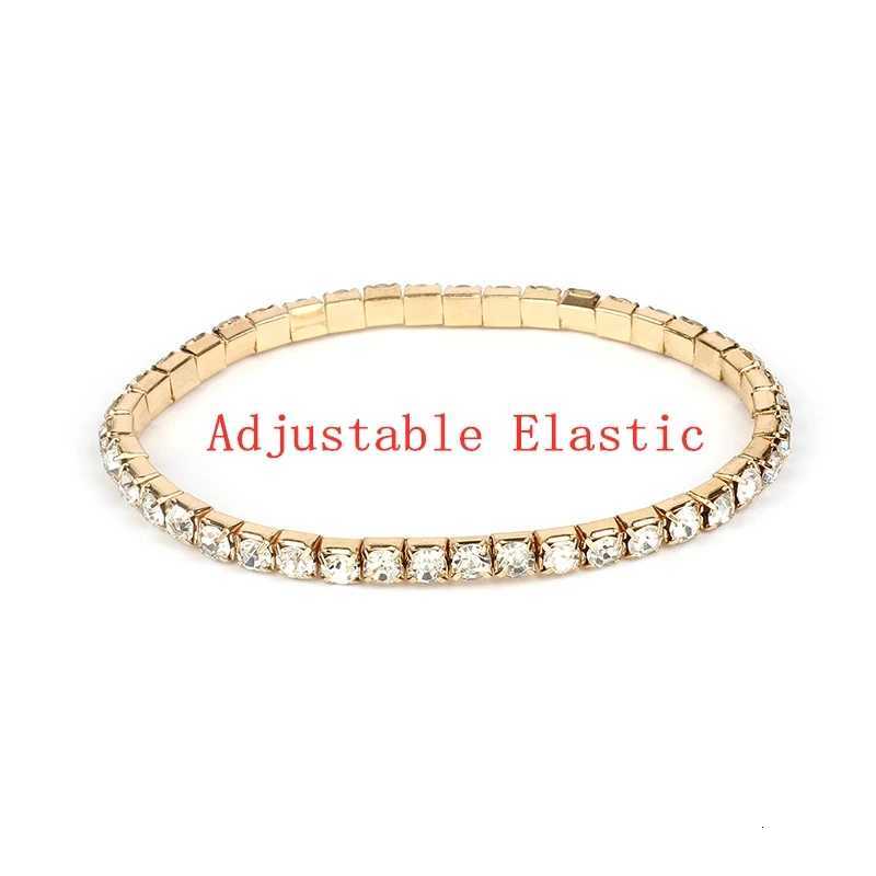New Fashion Vintage Elasticity Crystal Rhinestone Bracelets Bangles for Women Adjustable Pulsera Jewelry Party WholesalesXJ250904