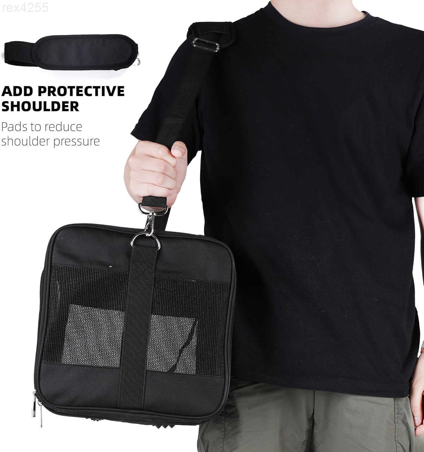 Cat CarrierPortable Pet Carrier Bag for Cats and Small DogsFoldable SoftSided and ScratchProof mesh Cat Bag Pet CarriersAirline Approved Pet CarrierPe