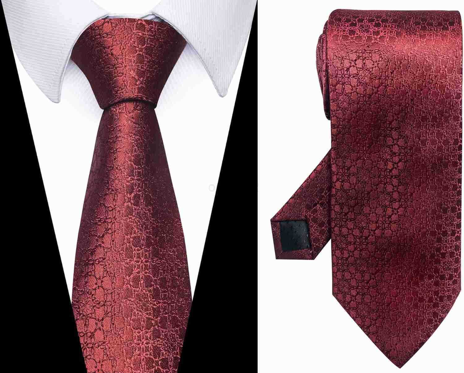 Tie For Men 6 PCS Necktie Woven Jacquard Neck Ties SetW250904