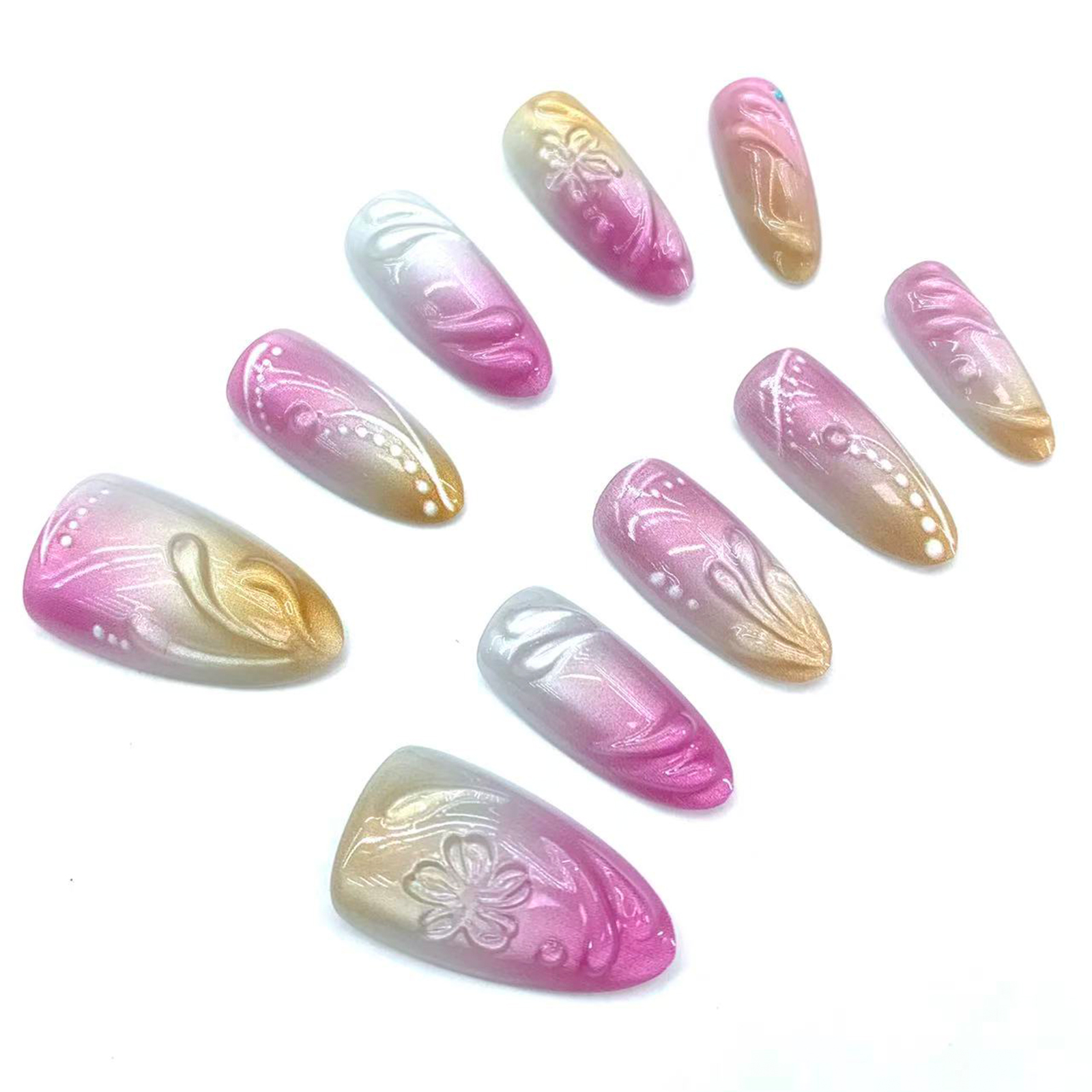 Break Away from Uniformity! Handmade Nail Art with ABS Material, Each Piece a One-of-a-Kind Fingertip Artwork