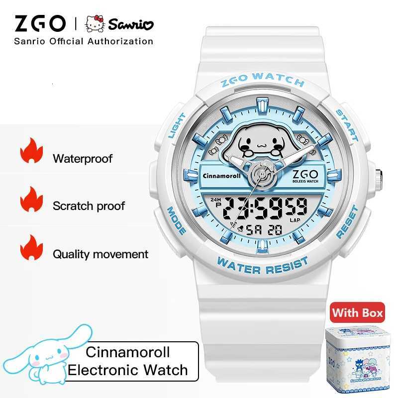 ZGO X Cinnamoroll Electronic Watch for Schoolgirl Middle and High School Students Girls Waterproof Wristwatch Gift 863 X250904