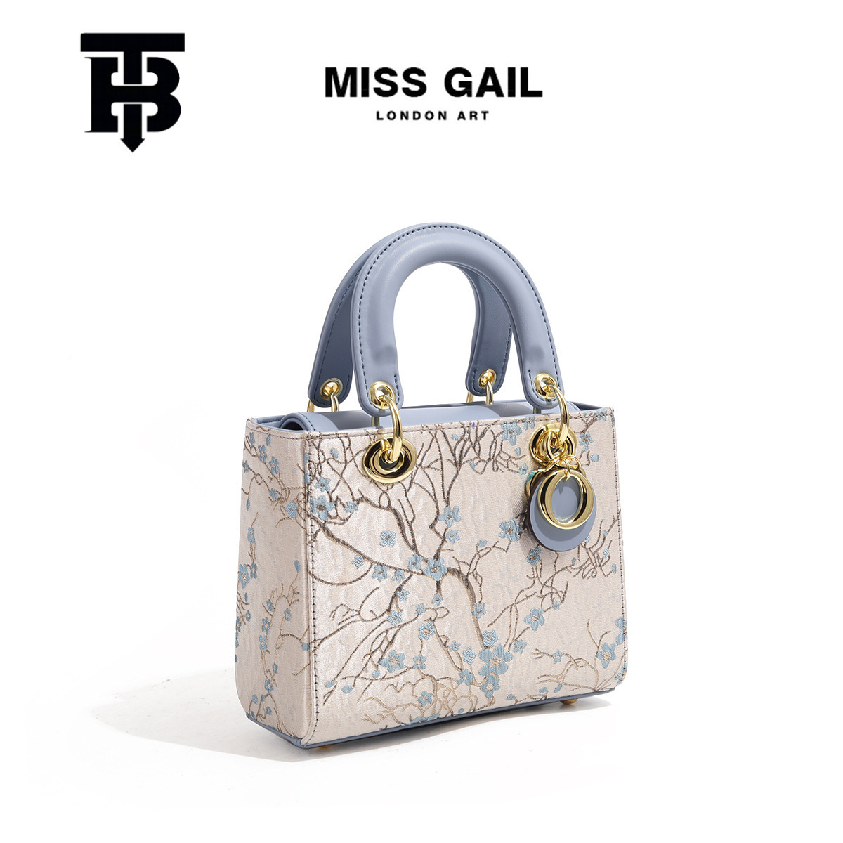 TB BHULAMTE High-Quality Princess Diana Style Women's Bag Designer s bag Large Capacity Handbag New Elegant Plum Blossom Embroidery Shoulder Bag 