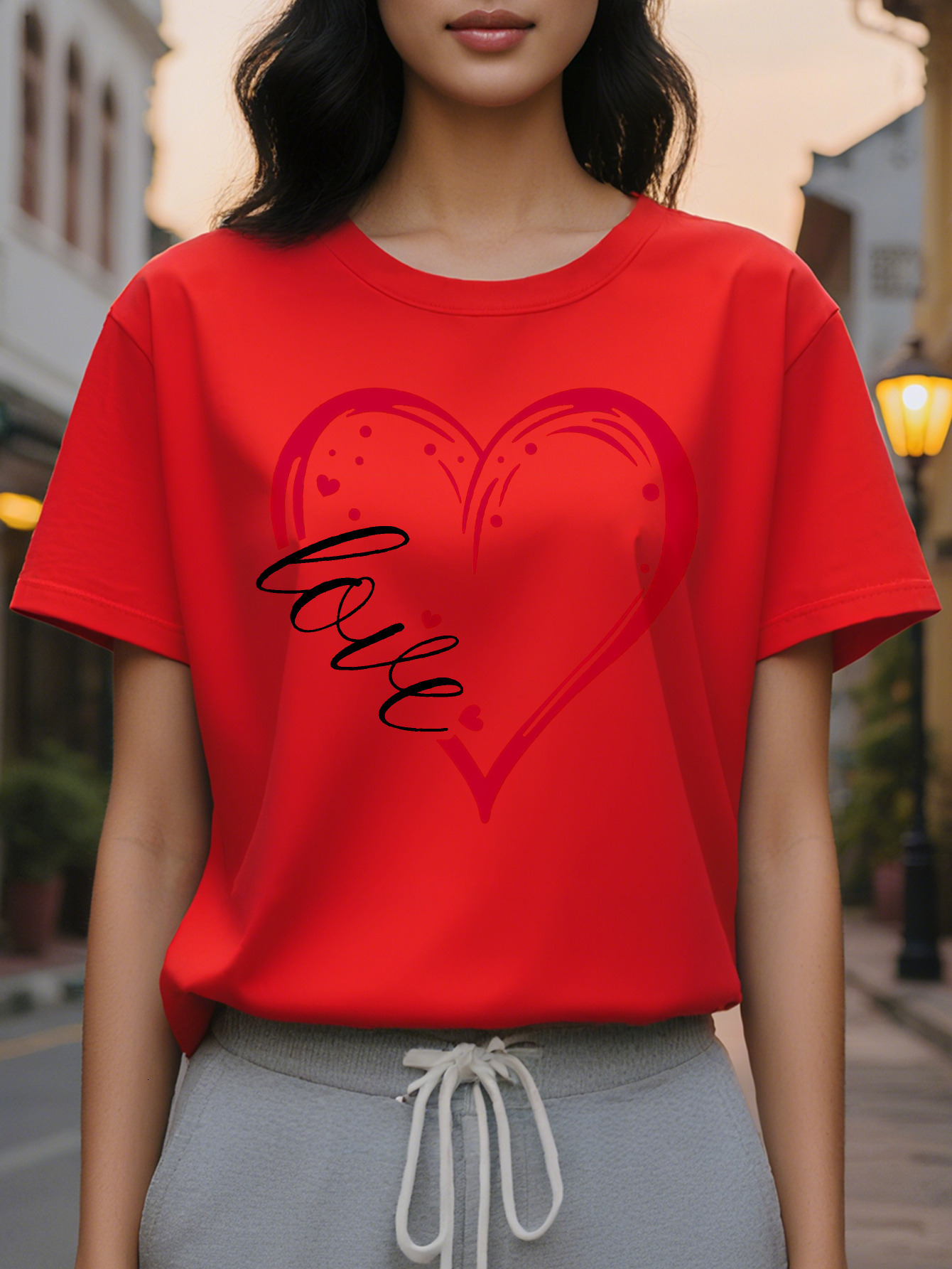 Directional Development Women Love Summer T Shirt Easter Carnival Fabric Soft and Comfortable d6ef8