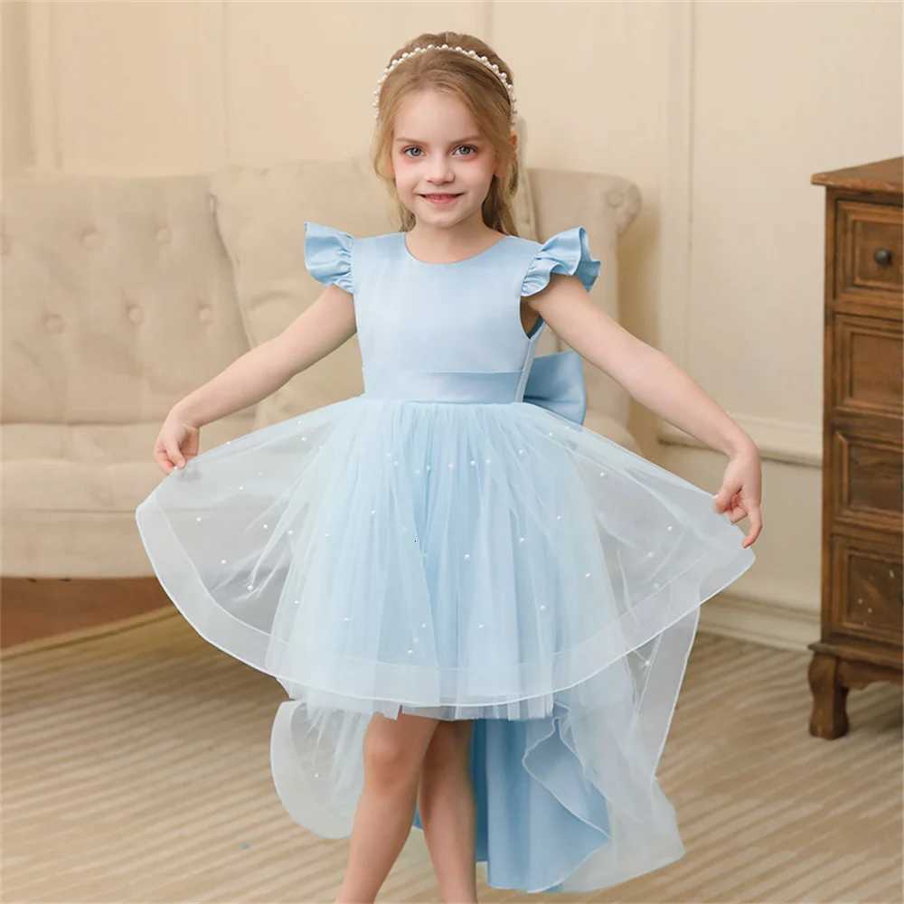 Baby Girls Wedding Christening Dresses 2 To 8 Years Child Elegant Costume Gowns For Eid Evening Trailing Childrens Clothes Z250904