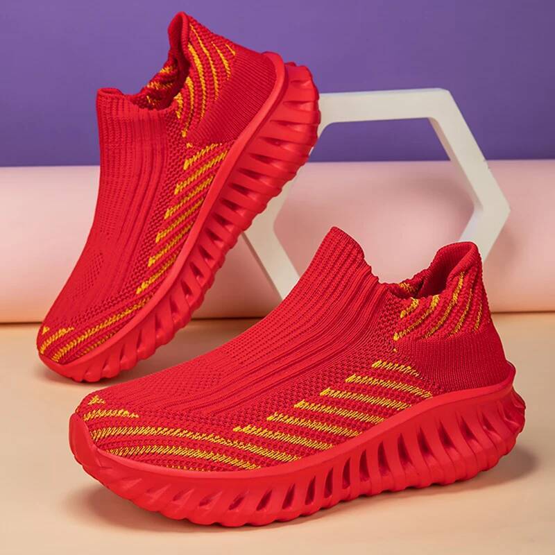 Unisex Socks Summer Platform Breathable Mesh Sneakers Fashion Casual Couple Soft Soles Non-slip Men's Shoes ddmysaturn