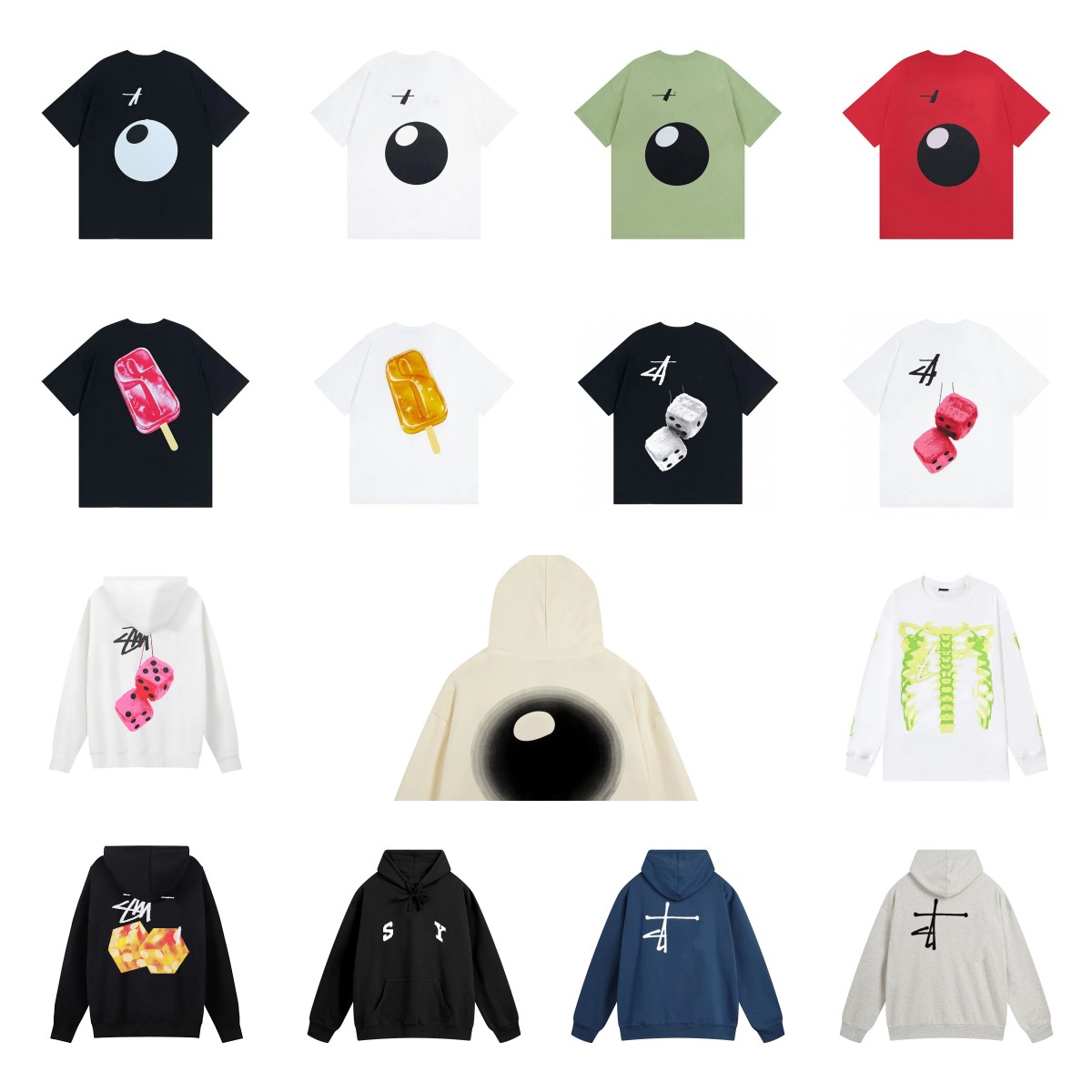 Mens Stusliness Designer Cotton T Shirt Letter Print Graphic Tee Vintage Hip Hop Loose Sports Short Sleeve Tops Men Streewear Stushirts tshirts size S M L XL