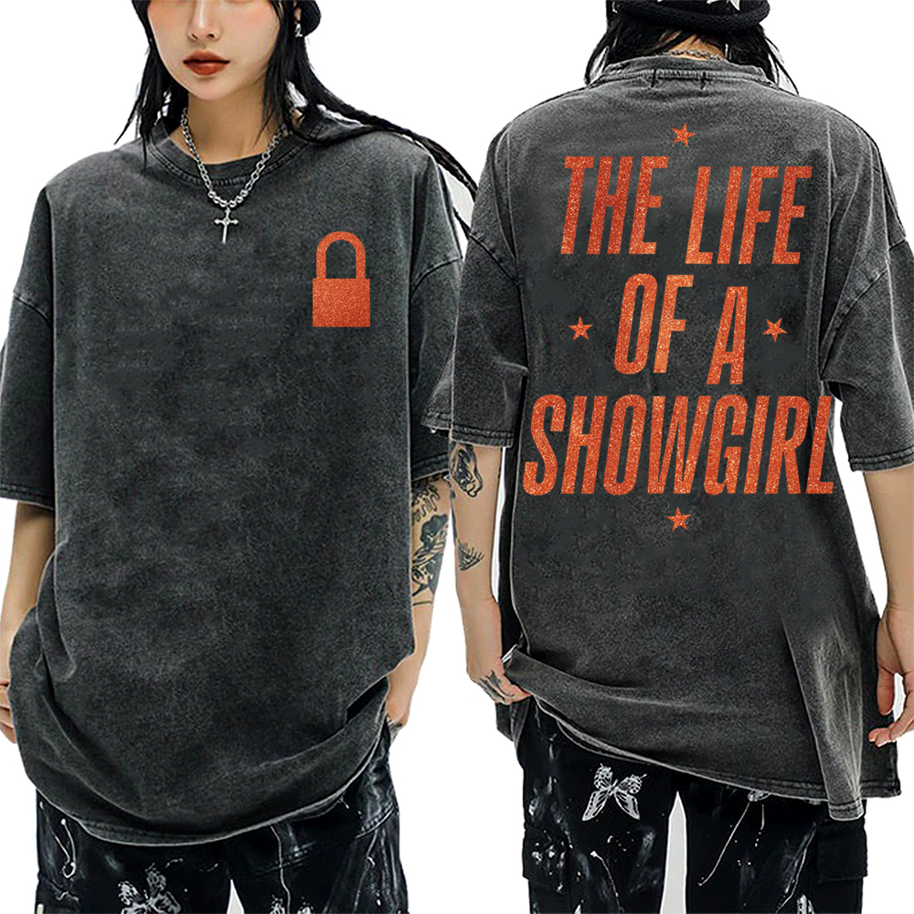 Taylor New Ablum The Life of a Showgirl Shirt for Girls Cotton T-Shirt Summer