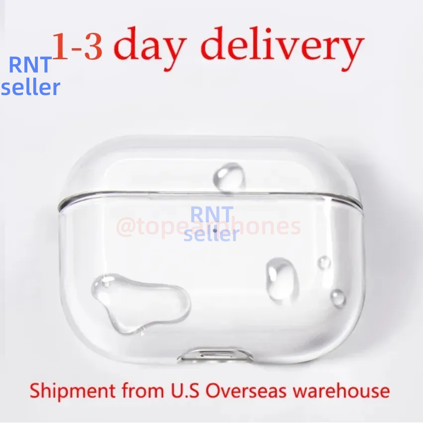 For Airpods pro 2 air pods 4airpod 4 Bluetooth Headphone Accessories Solid Silicone Cute Protective Cover Case