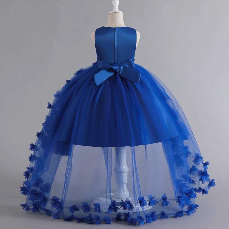 Kids for Girls 3 to 12 years old Formal Evening Trailing Dress Sleeveless Princess Fluffy Cake Dinner Performance Z250904