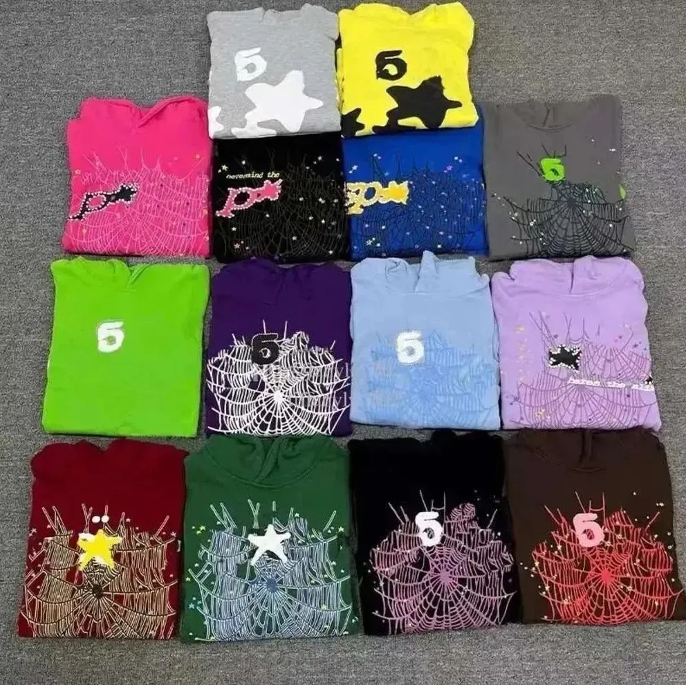Top quality spider hoodie Fashion Young Thug 55555 Pant Men Women Spider Tracksuit Net Sweatshirt Trend Designer Sweatshirts Pullovers Soider Hoodie 33s