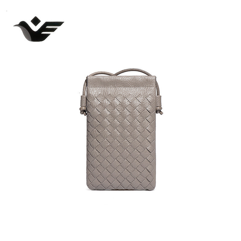 Feiyan Free Shipping New Designer Bag Luxury Shopping Bag Sale Vertical Phone Small Square Bag Fashion Handwoven Bag Cute Solid Color Shoulder Bag