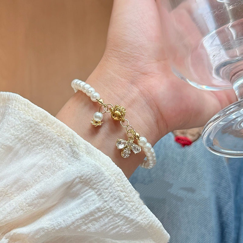 New Beaded Little Bee High-End Niche Design Versatile Simple Light Fashion Bracelet Jewelry for Women