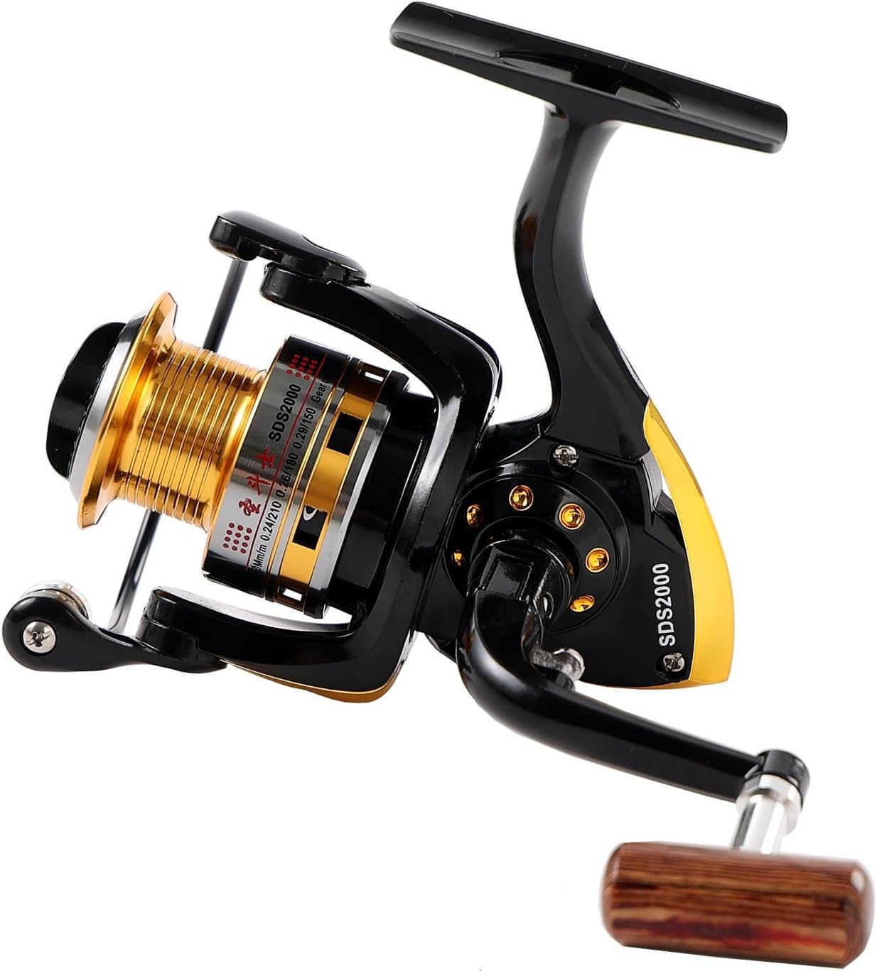 Spinning Fishing Reels for Saltwater Freshwater 1000 2000 3000 4000 5000 6000 Series Fishing Spool LeftRight Interchangeable Trout Carp Spinning Reel 