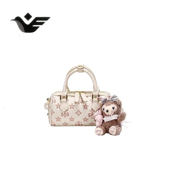 Feiyan Free Shipping New Designer Bag Luxury Shopping Bag High-end Fashion Versatile Single Shoulder Handbag Exquisite Niche Embossed Boston Bag For W