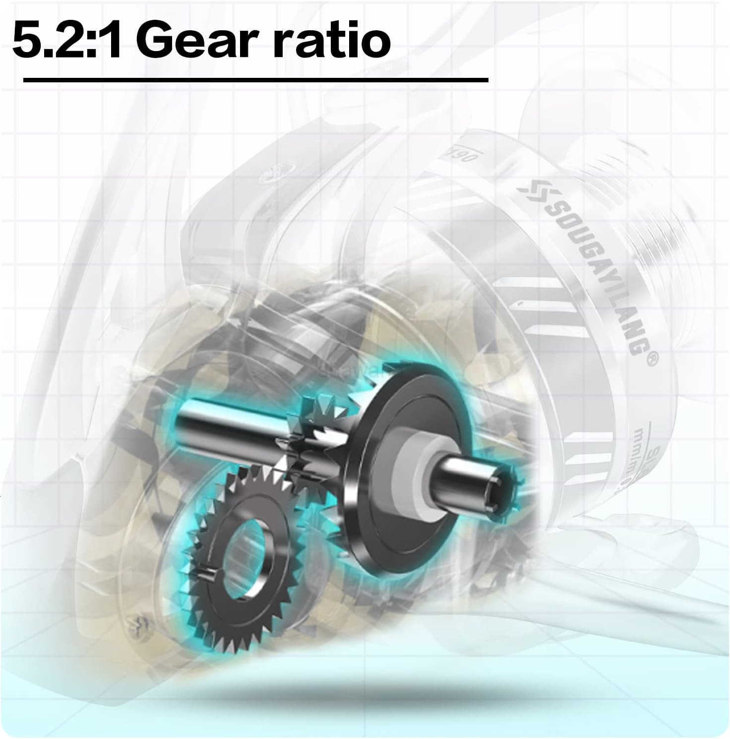 Fishing Reel Ultralight Spinning Reel with Aluminum Spool 521 High Speed Spinning Fishing Reel 10006000 Series for Freshwater W250904